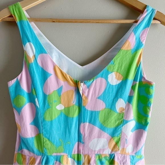 Lilly Pulitzer Lexington‎ Fit & Flare Mini Dress in Shorely Blue Mojo, Size 0 - Picture 9 of 11